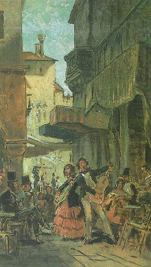 Carl Spitzweg Italienische Strabensanger china oil painting image